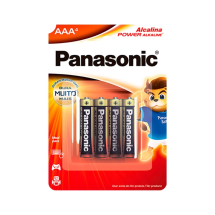 PILHA ALCALINA AAA COM 4 PANASONIC POWER